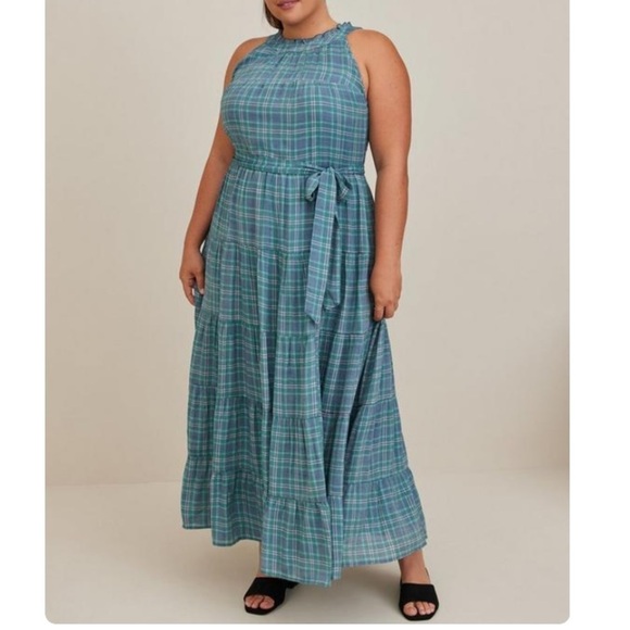 TORRID NWT Maxi Lindsay Hi-Low Tiered Dress - Picture 2 of 6